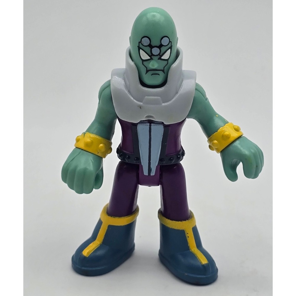 Imaginext Brainiac Action Figure Kids 3" Purple Green DC Comics Super Villain